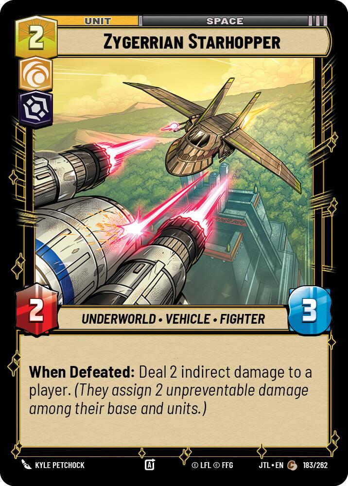 Zygerrian Starhopper (183/262) (183/257) [Jump to Lightspeed] | Grognard Games
