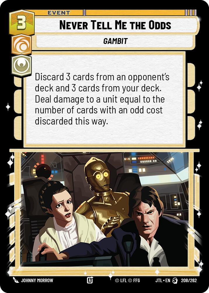 Never Tell Me the Odds (208/262) (208/257) [Jump to Lightspeed] | Grognard Games