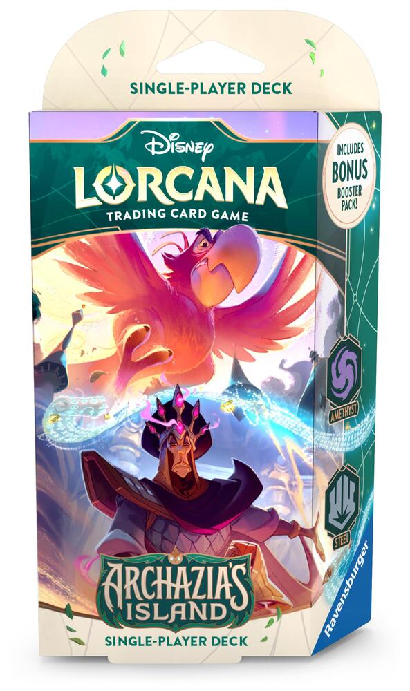 Disney Lorcana TCG: Archazia's Island Starter Deck - Amethyst/Steel (Pre-Order) | Grognard Games