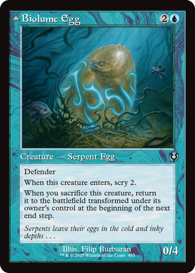 Biolume Egg // Biolume Serpent (Retro Frame) [Innistrad Remastered] | Grognard Games