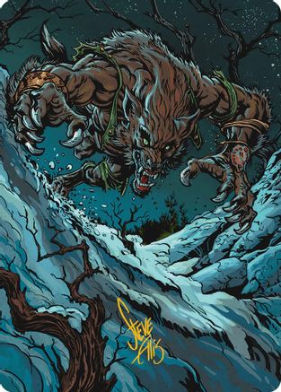 Ravager of the Fells Art Card (Gold-Stamped Signature) (AAINR-021) - Art Series: Innistrad Remastered Foil | Grognard Games