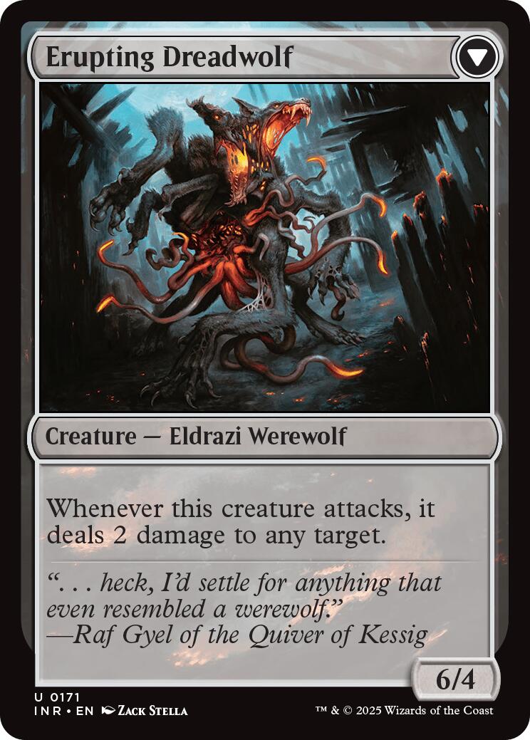 Smoldering Werewolf // Erupting Dreadwolf [Innistrad Remastered] | Grognard Games