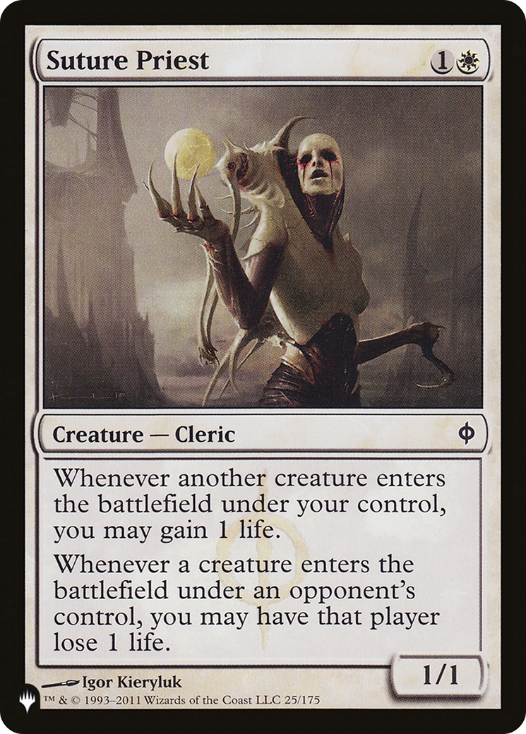 Suture Priest [The List] | Grognard Games