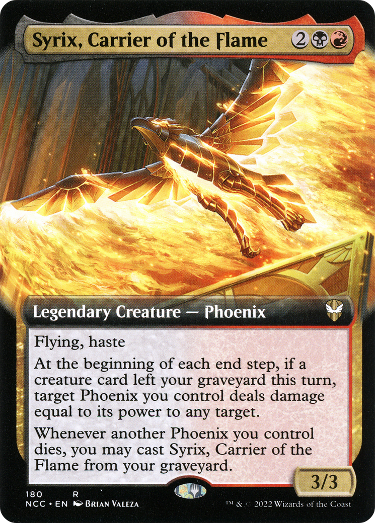 Syrix, Carrier of the Flame (Extended Art) [Streets of New Capenna Commander] | Grognard Games
