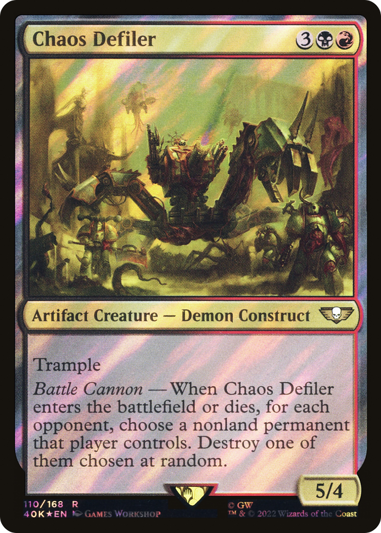 Chaos Defiler (Surge Foil) [Universes Beyond: Warhammer 40,000] | Grognard Games