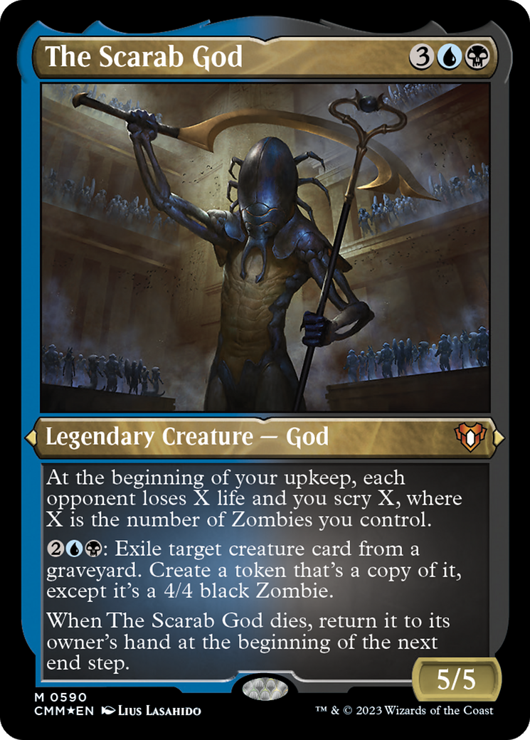 The Scarab God (Foil Etched) [Commander Masters] | Grognard Games