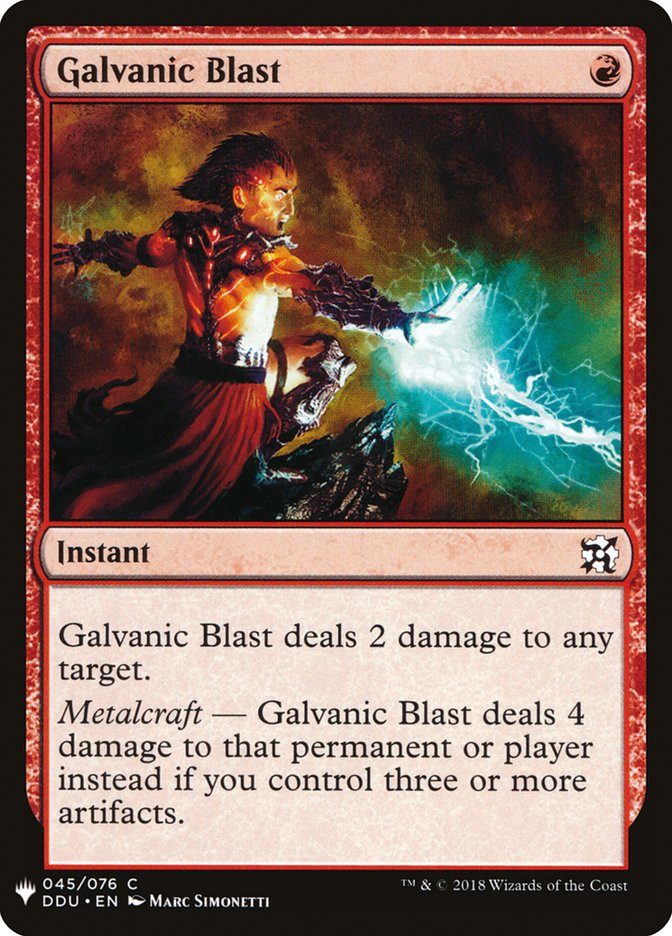 Galvanic Blast [Mystery Booster] | Grognard Games