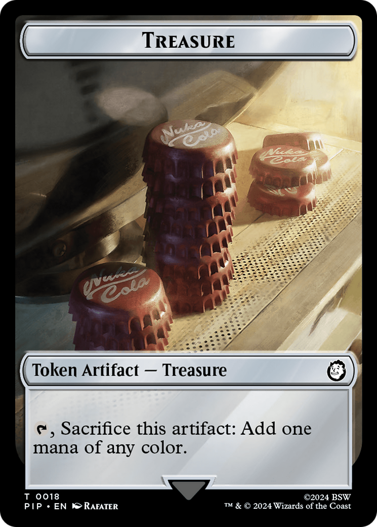 Treasure (0018) // Zombie Mutant Double-Sided Token [Fallout Tokens] | Grognard Games