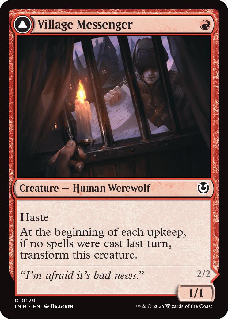 Village Messenger // Moonrise Intruder [Innistrad Remastered] | Grognard Games