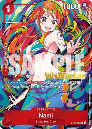 Nami (2025 New Year Event Winner) (ST01-007) - One Piece Promotion Cards Foil | Grognard Games