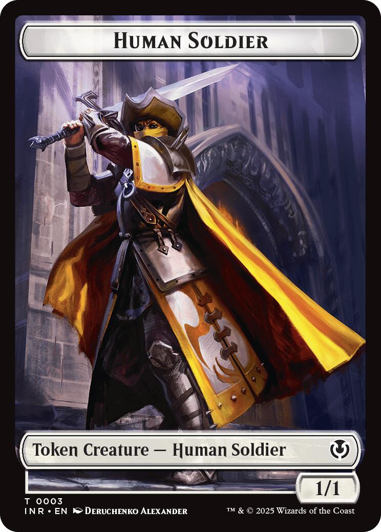 Human Soldier (0003) // Clue Double-Sided Token [Innistrad Remastered Tokens] | Grognard Games