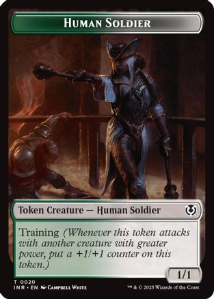 Human Soldier (0020) // Emblem - Tamiyo, Field Researcher Double-Sided Token (INR-20 // 26) - Innistrad Remastered Foil | Grognard Games