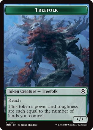 Treefolk // Emblem - Wrenn and Seven Double-Sided Token (INR-17 // 27) - Innistrad Remastered Foil | Grognard Games