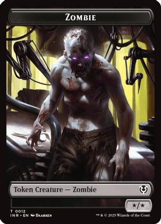 Zombie (0011) // Zombie (0012) Double-Sided Token (INR-11 // 12) - Innistrad Remastered Foil | Grognard Games
