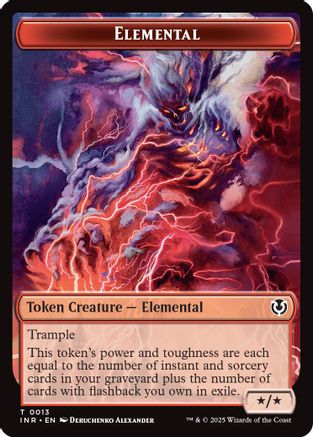 Elemental // Human (0014) Double-Sided Token (INR-13 // 14) - Innistrad Remastered | Grognard Games