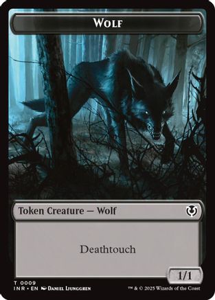 Wolf (0009) // Wolf (0018) Double-Sided Token (INR-9 // 18) - Innistrad Remastered | Grognard Games