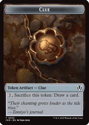 Clue // Eldrazi Horror Double-Sided Token (INR-22 // 1) - Innistrad Remastered | Grognard Games