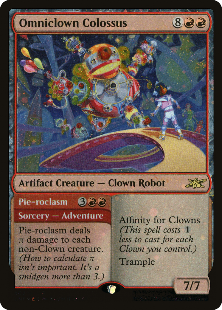 Omniclown Colossus // Pie-roclasm (Galaxy Foil) [Unfinity] | Grognard Games
