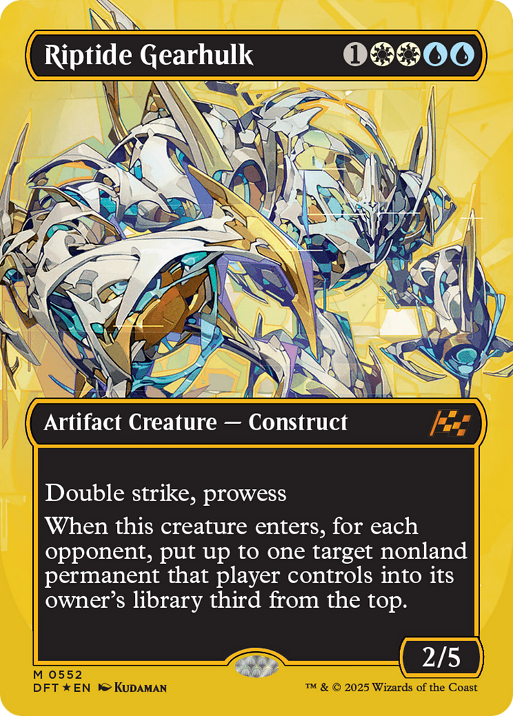 Riptide Gearhulk (Borderless) (First-Place Foil) [Aetherdrift] | Grognard Games