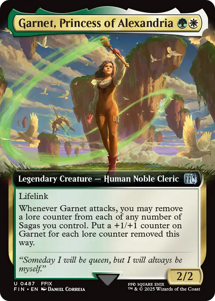 Garnet, Princess of Alexandria (FIN-487) - FINAL FANTASY: (Extended Art) Foil | Grognard Games