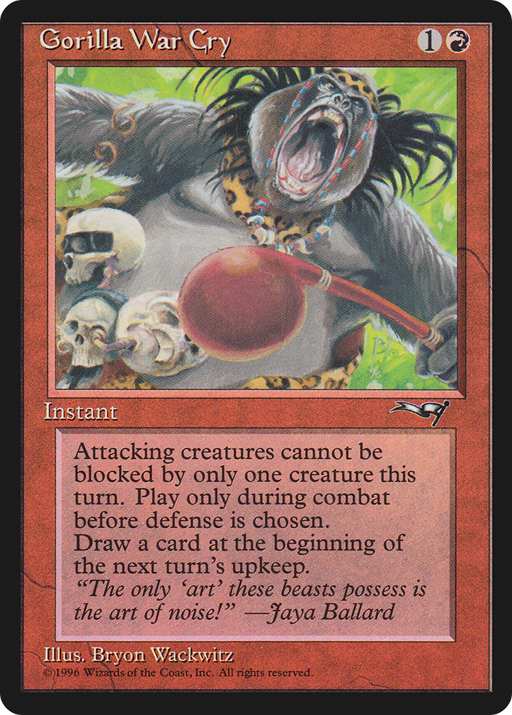 Gorilla War Cry (Red Rattle Drum) [Alliances] | Grognard Games