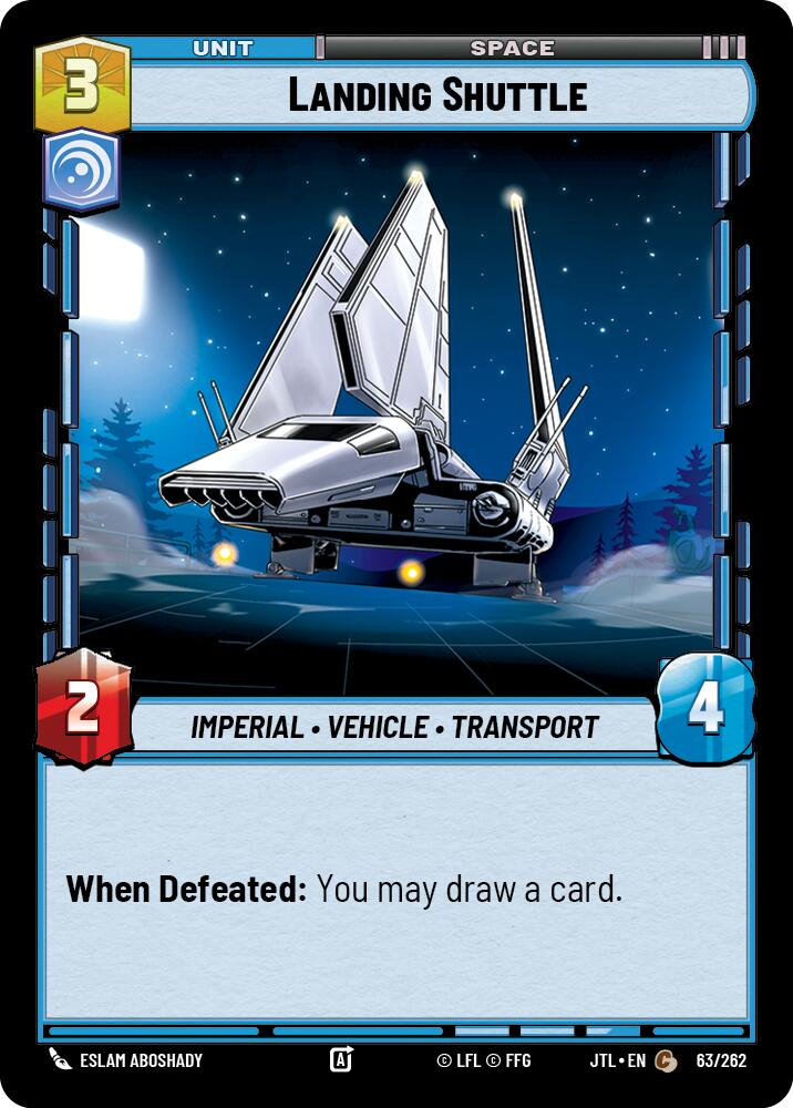 Landing Shuttle (63/262) (63/262) [Jump to Lightspeed] | Grognard Games