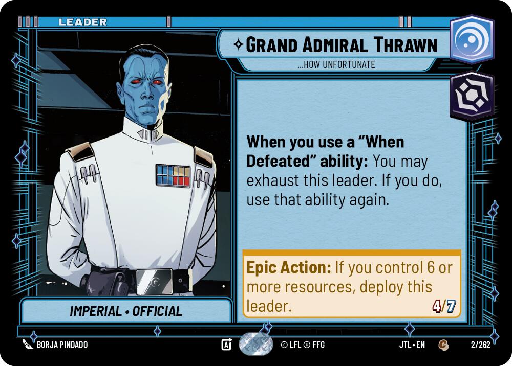 Grand Admiral Thrawn - ...How Unfortunate (2/262) (2/262) [Jump to Lightspeed] | Grognard Games