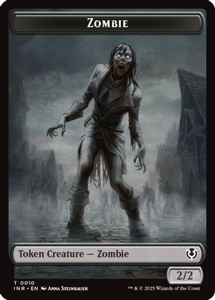 Zombie (0010) // Blood Double-Sided Token (INR-10 // 21) - Innistrad Remastered Foil | Grognard Games