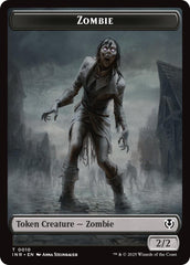 Zombie (0010) // Blood Double-Sided Token [Innistrad Remastered Tokens] | Grognard Games