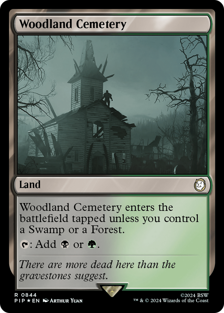 Woodland Cemetery (Surge Foil) [Fallout] | Grognard Games
