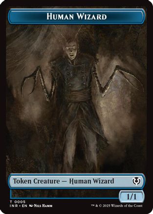 Human Wizard // Emblem - Jace, Unraveler of Secrets Double-Sided Token (INR-5 // 25) - Innistrad Remastered | Grognard Games
