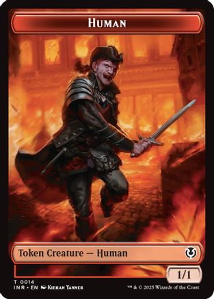 Human (0014) // Emblem - Chandra, Dressed to Kill Double-Sided Token (INR-14 // 24) - Innistrad Remastered | Grognard Games