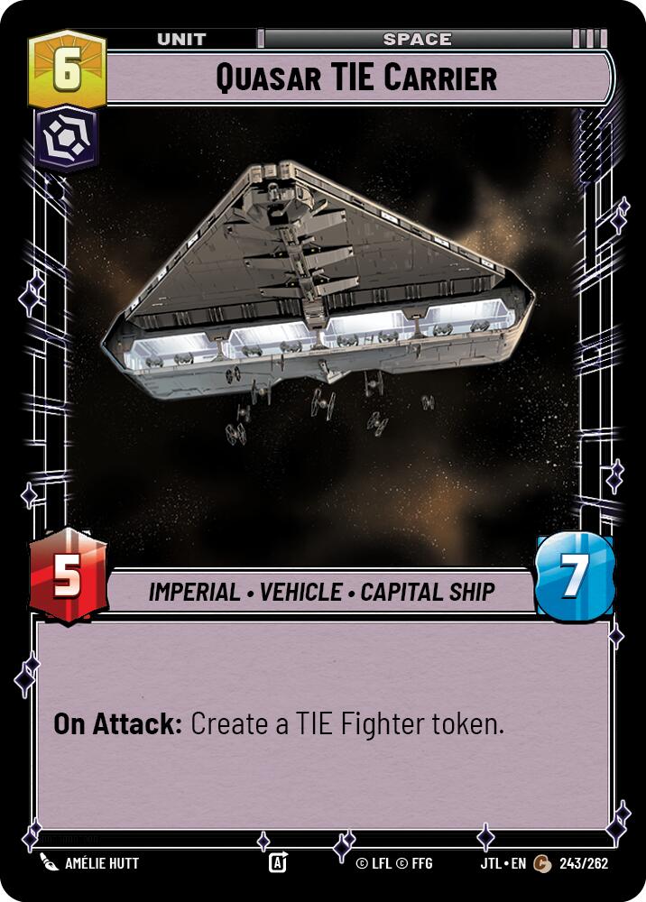 Quasar TIE Carrier (243/262) (243/257) [Jump to Lightspeed] | Grognard Games