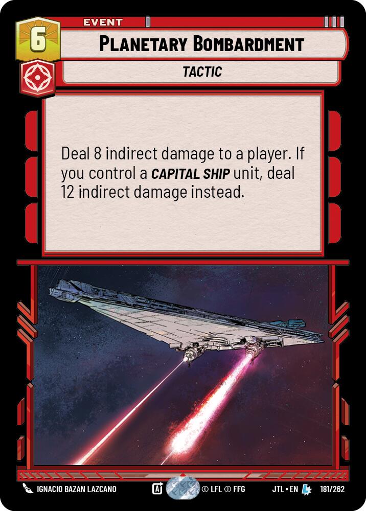 Planetary Bombardment (181/262) (181/257) [Jump to Lightspeed] | Grognard Games