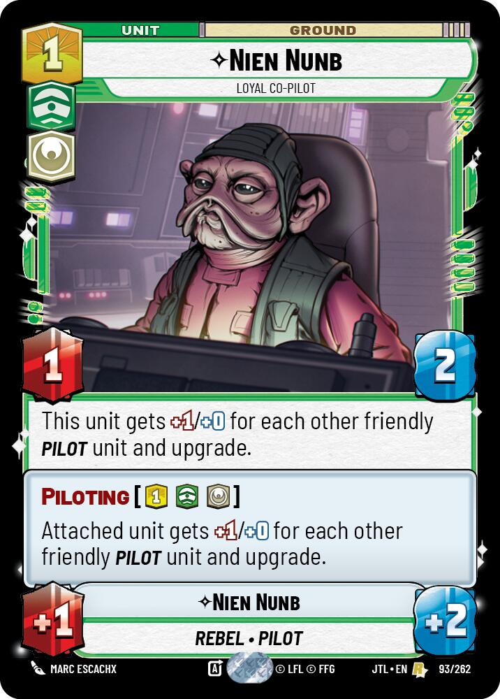 Nien Nunb - Loyal Co-Pilot (093/262) (093/257) [Jump to Lightspeed] | Grognard Games