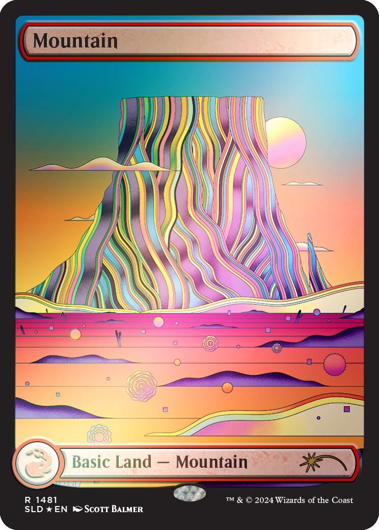 Mountain (1481) (Rainbow Foil) [Secret Lair Drop Series] | Grognard Games