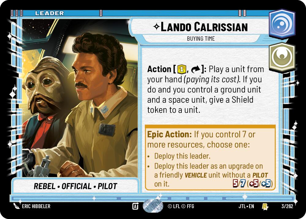 Lando Calrissian - Buying Time (003/262) (003/257) [Jump to Lightspeed] | Grognard Games