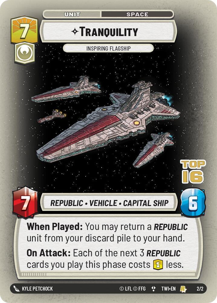 Tranquility - Inspiring Flagship (2/2) (Top 16) (2/2) [Store Showdown Promos] | Grognard Games
