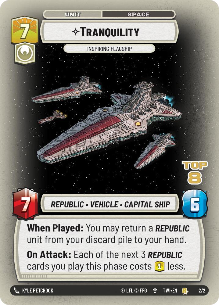 Tranquility - Inspiring Flagship (2/2) (Top 8) (2/2) [Store Showdown Promos] | Grognard Games