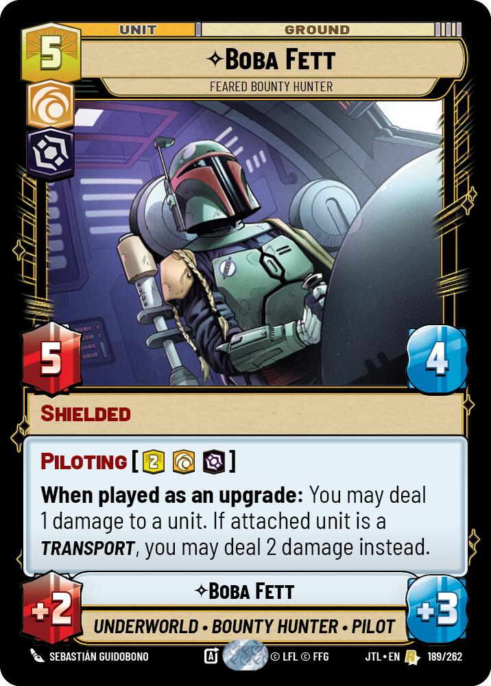 Boba Fett - Feared Bounty Hunter (189/262) (189/257) [Jump to Lightspeed] | Grognard Games