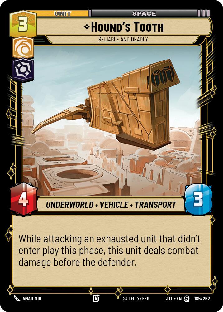 Hound's Tooth - Reliable and Deadly (185/262) (185/257) [Jump to Lightspeed] | Grognard Games