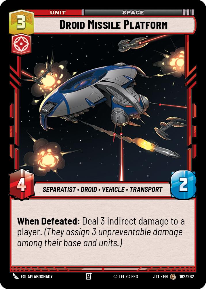 Droid Missile Platform (162/262) (162/257) [Jump to Lightspeed] | Grognard Games
