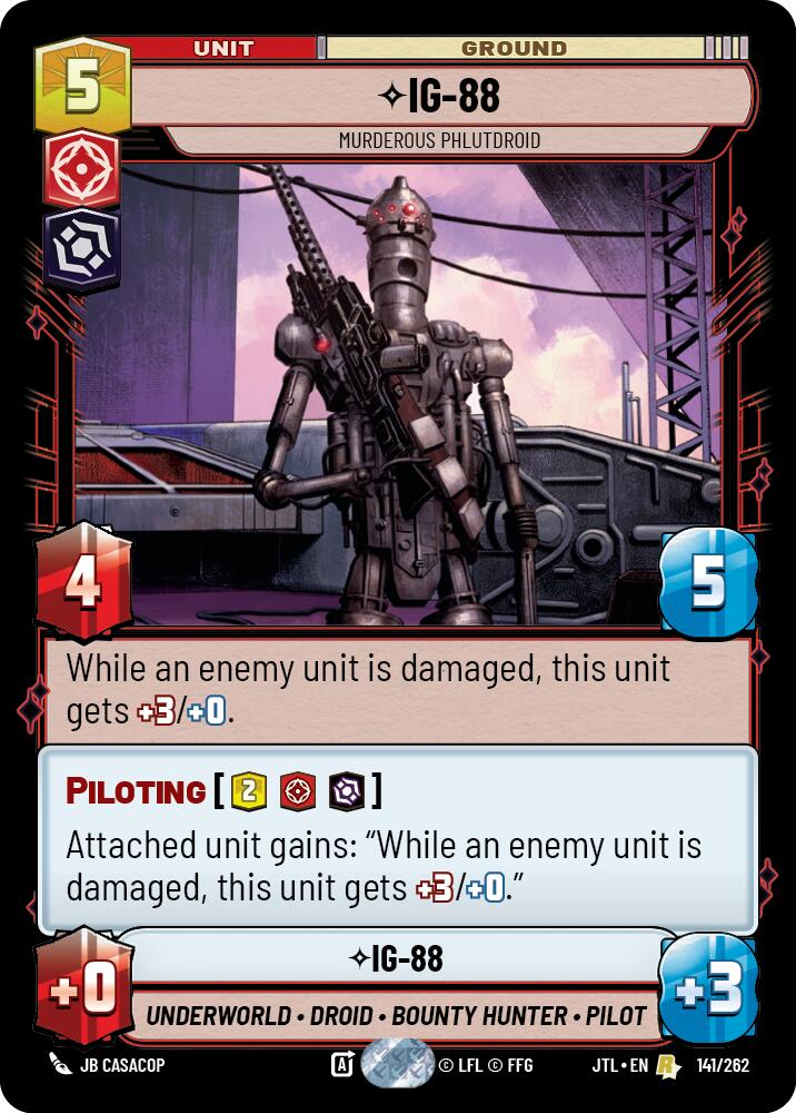 IG-88 - Murderous Phlutdroid (141/262) (141/257) [Jump to Lightspeed] | Grognard Games