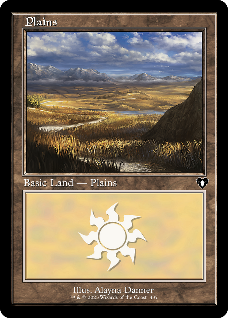 Plains (437) (Retro) [Commander Masters] | Grognard Games