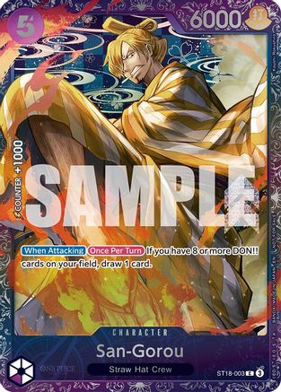 San-Gorou (Treasure Cup 2025) (ST18-003) - One Piece Promotion Cards Foil | Grognard Games