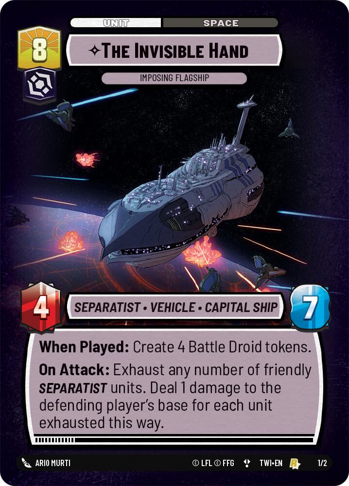 The Invisible Hand - Imposing Flagship (Store Showdown) (1/2) [Twilight of the Republic Promos] | Grognard Games