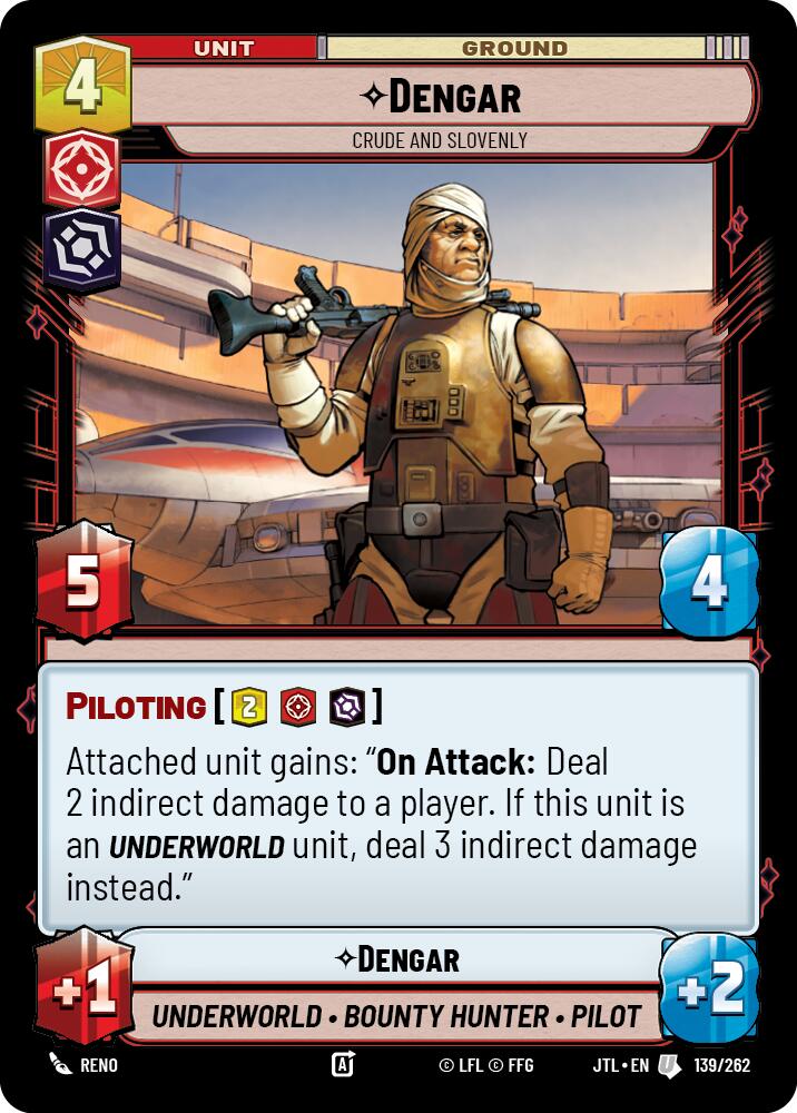 Dengar - Crude and Slovenly (139/262) (139/257) [Jump to Lightspeed] | Grognard Games