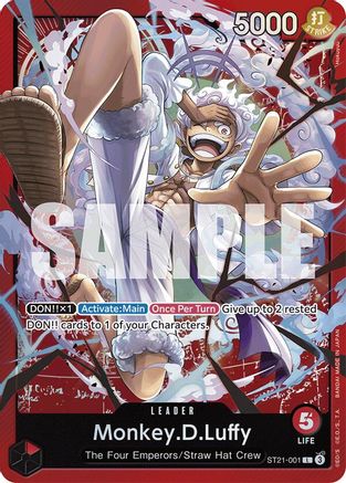 Monkey.D.Luffy (001) (ST21-001) - Starter Deck EX: Gear 5 Foil | Grognard Games