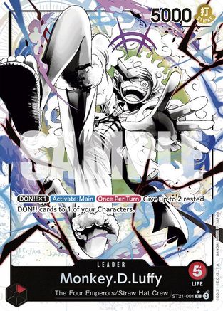 Monkey.D.Luffy (001) (Parallel) (ST21-001) - Starter Deck EX: Gear 5 Foil | Grognard Games