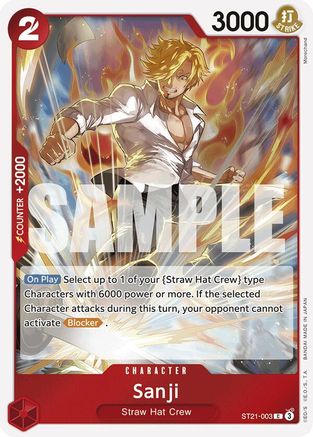 Sanji (ST21-003) - Starter Deck EX: Gear 5 Foil | Grognard Games